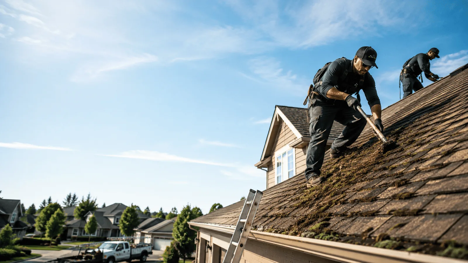 Roof Moss Removal in Henry, IL near me
